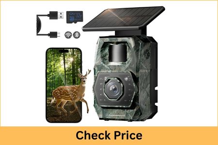 MAXDONE 64MP 4K WiFi Solar Trail Camera