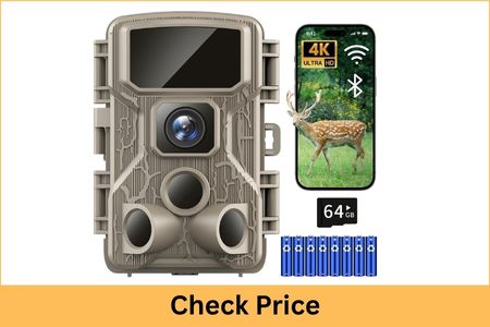PUNVOE 64MP 1296P WiFi Trail Camera